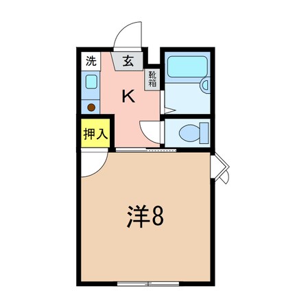 コスモス砂山Ｂの物件間取画像